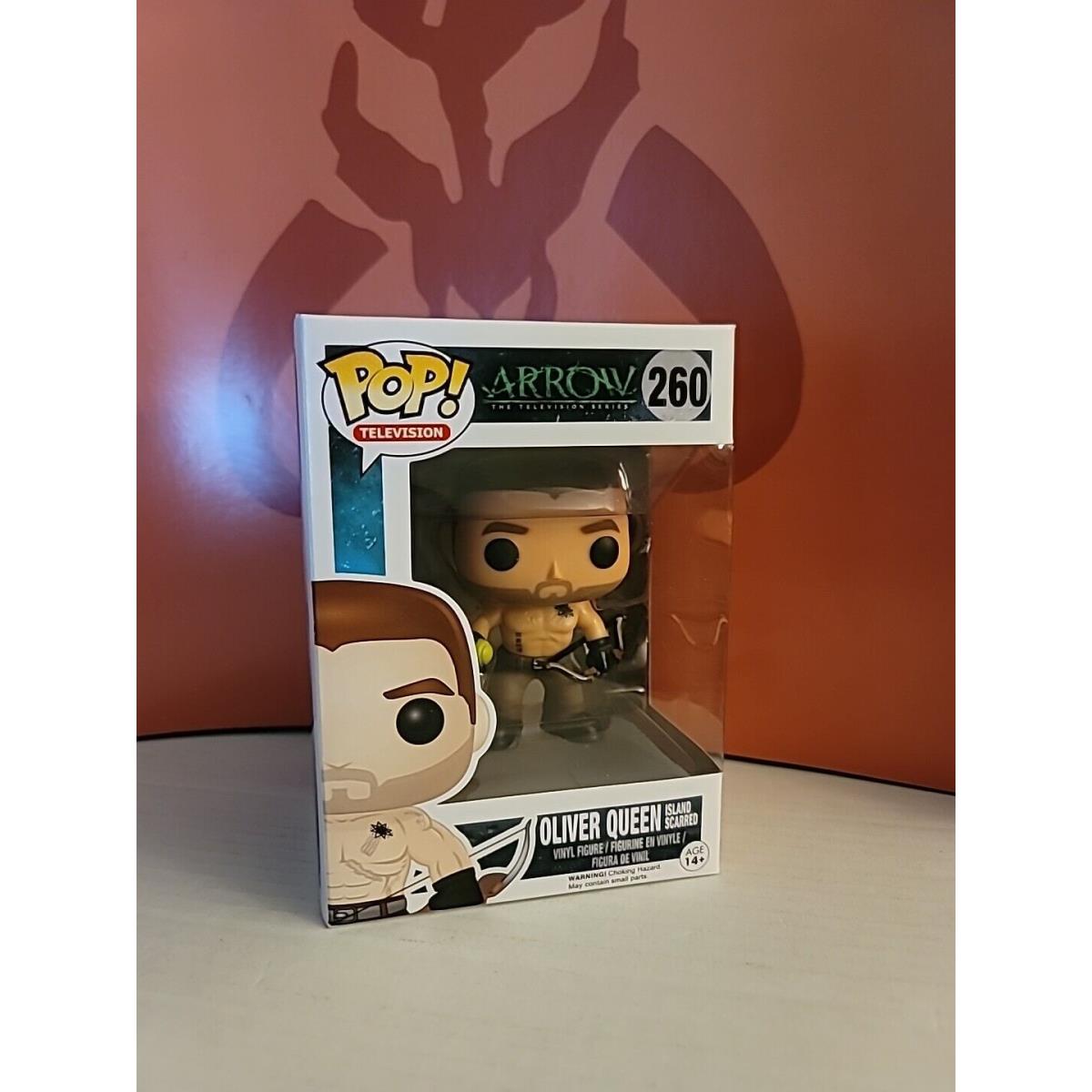 Funko Pop DC Heroes Tv: Oliver Queen -island Scarred- 260 Arrow Vaulted