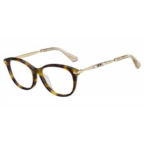 Jimmy Choo JC186/F 14B Women Eyewear Optical Frame Havana Cat Eye