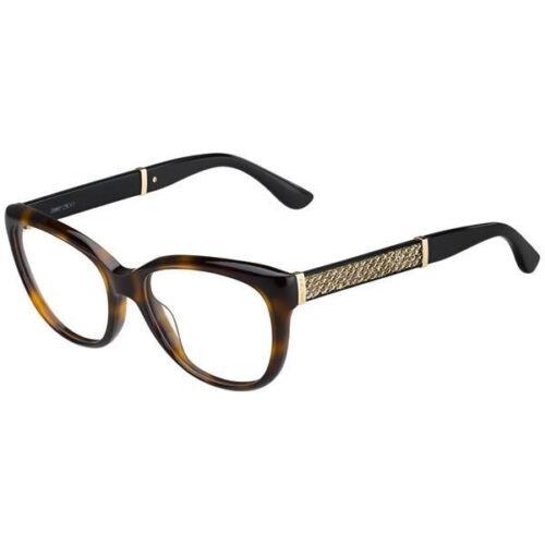 Jimmy Choo JC179 16Y Women Eyewear Optical Frame Havana w / Crystals Cat Eye