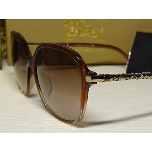Burberry sunglasses  - Brown Pink / Gold Frame, Brown Lens 3