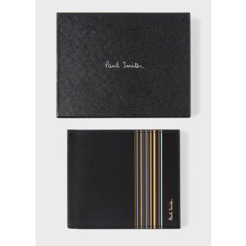 Paul Smith Multi-stripe Int l Leather Wallet. Made in Italy. Yours For