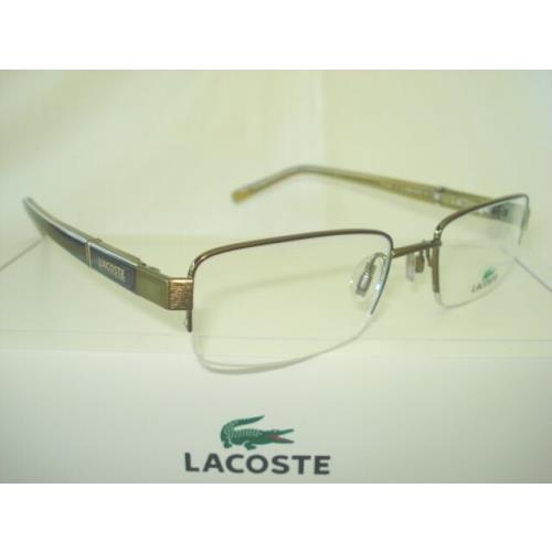 Lacoste LA12047 52mm Khaki Black Unisex Eyeglasses Rx Ophthalmic Frame