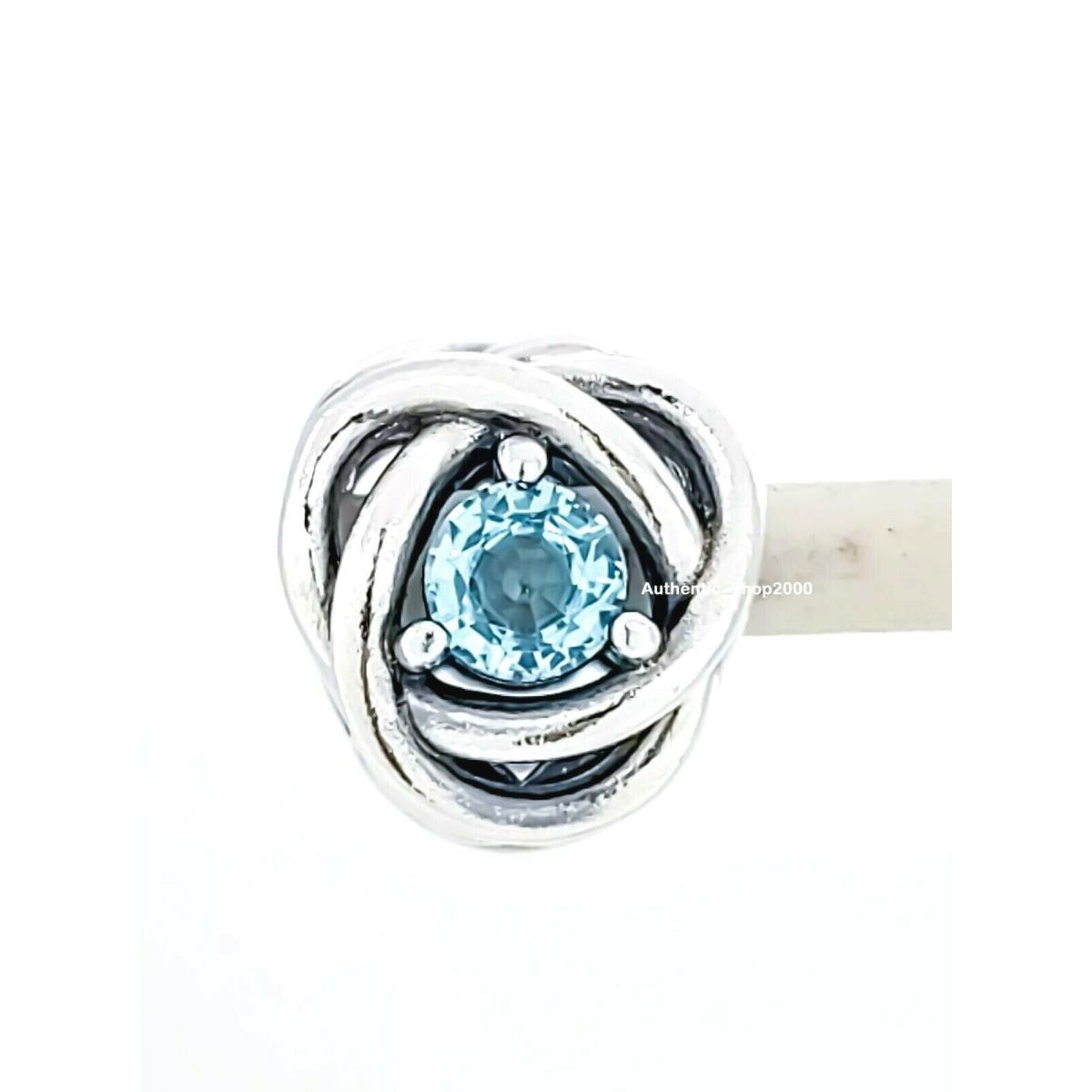 Pandora March Sea Aqua Blue Eternity Circle Charm 790065C09