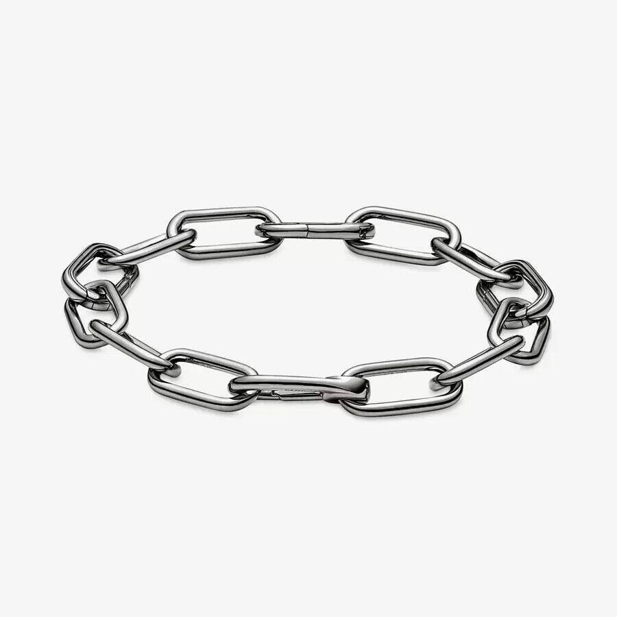 Pandora ME Ruthenium Plated Link Chain Polished Bracelet 549588C00