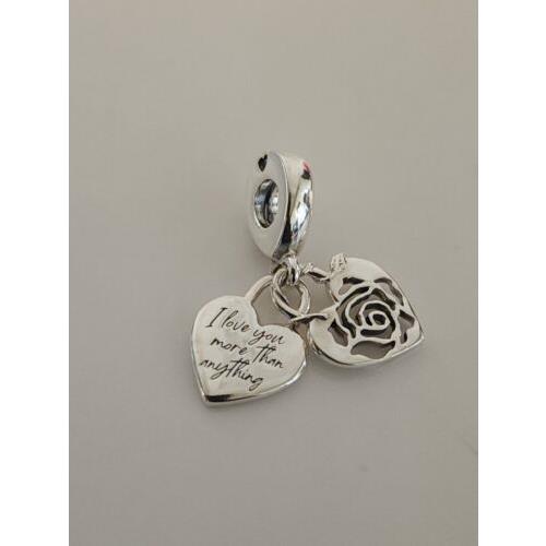 Pandora Rose Heart Padlock Dangle Charm 790086C00