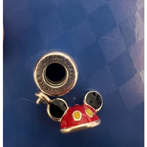 Pandora Disney Mickey Enamel Hat Ears Charm 792121ENMX