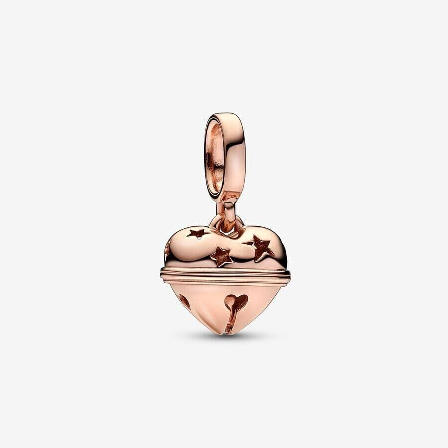 Pandora 14K Rose Gold Plated Festive Bell Dangle Charm 782376C00