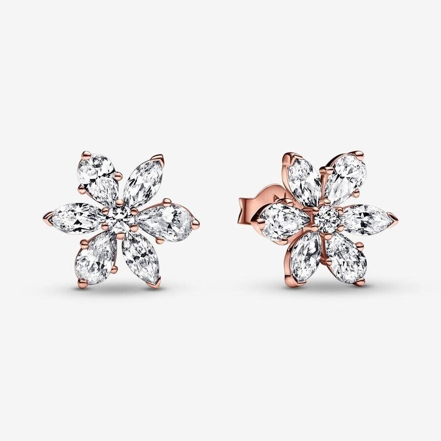 Pandora Sparkling Herbarium Cluster Stud Clear Earrings 282407C01