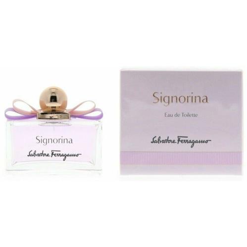 Salvatore Ferragamo Signorina Edt Spray For Women 3.4 Oz / 100 ml Item