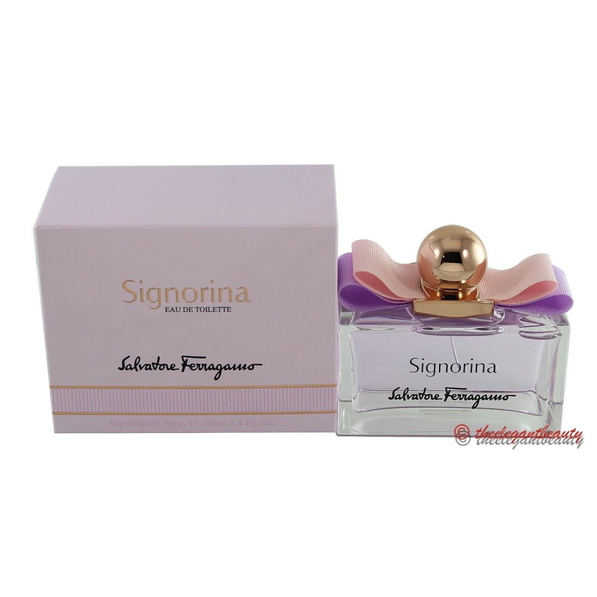 Signorina By Salvatore Ferragamo 3.4oz/100ml Edt Spray For Women