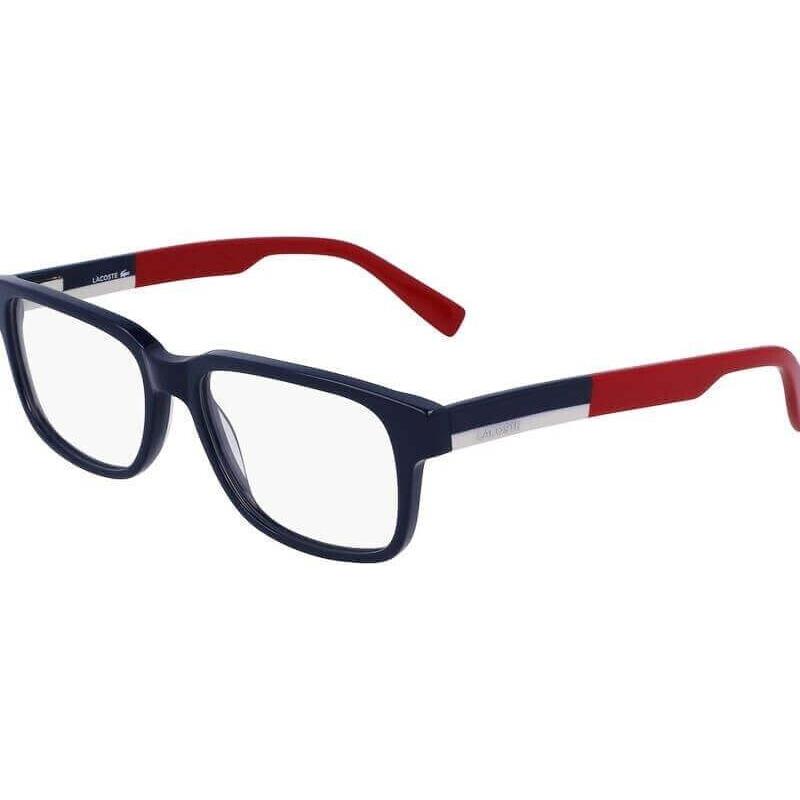 Lacoste L2910 410 55mm Blue Navy Unisex Ophthalmic Rx Eyeglasses Frame - Frame: Blue