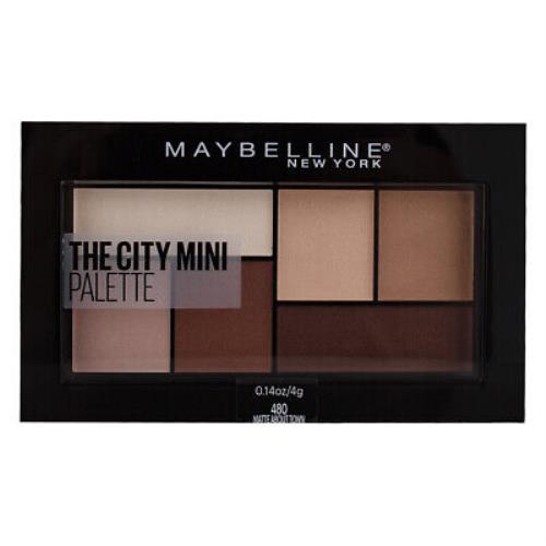 5 Pack Maybelline The City Mini Eyeshadow Palette Matte About Town 0.14 oz