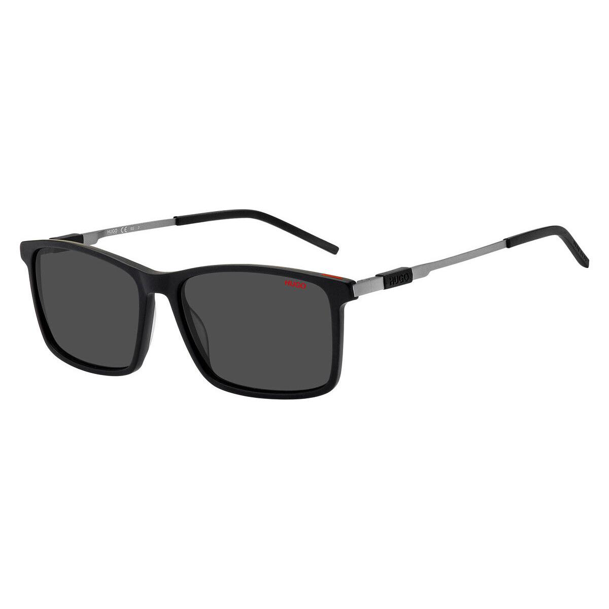 Hugo Boss 1099/S Sunglasses Men Matte Black Square 56mm - Frame: Matte Black, Lens: Gray