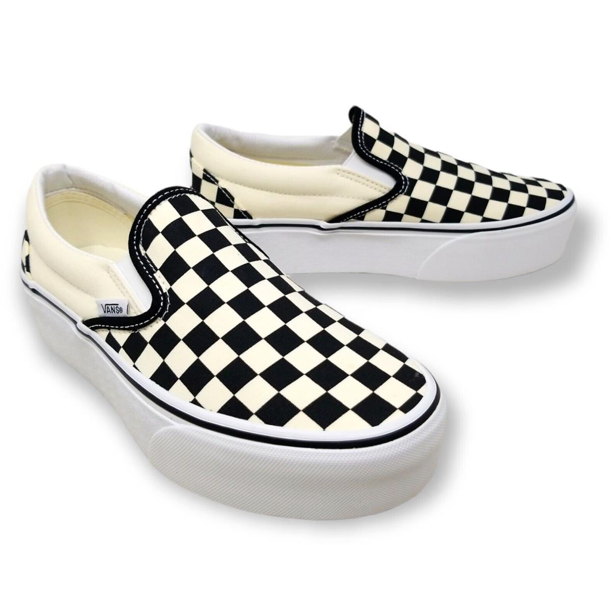 Vans - Men`s/women`s Classic Slip-on Stakform - Checkerboard Black/classic White