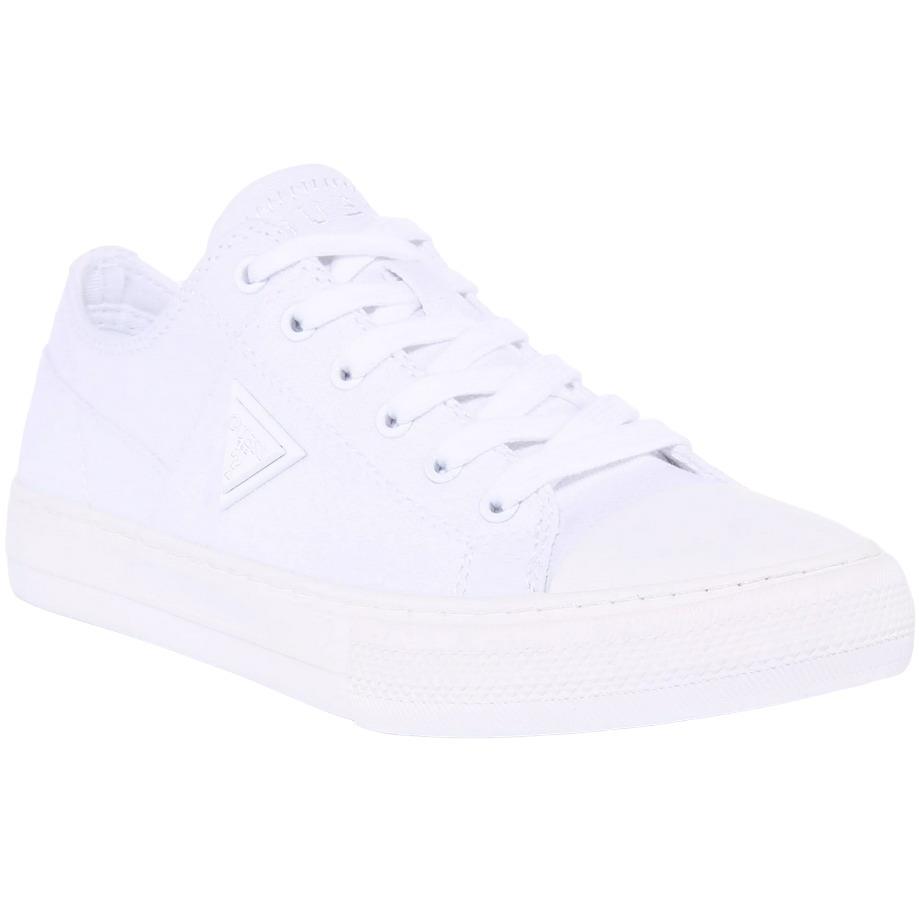 Guess Womens Tennis Shoe White Pranze Gwpranze Wht