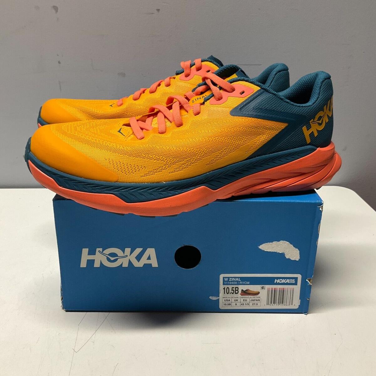 Hoka One One Women`s Zinal 1119400 Rycm Trail Running Shoes Size 10.5