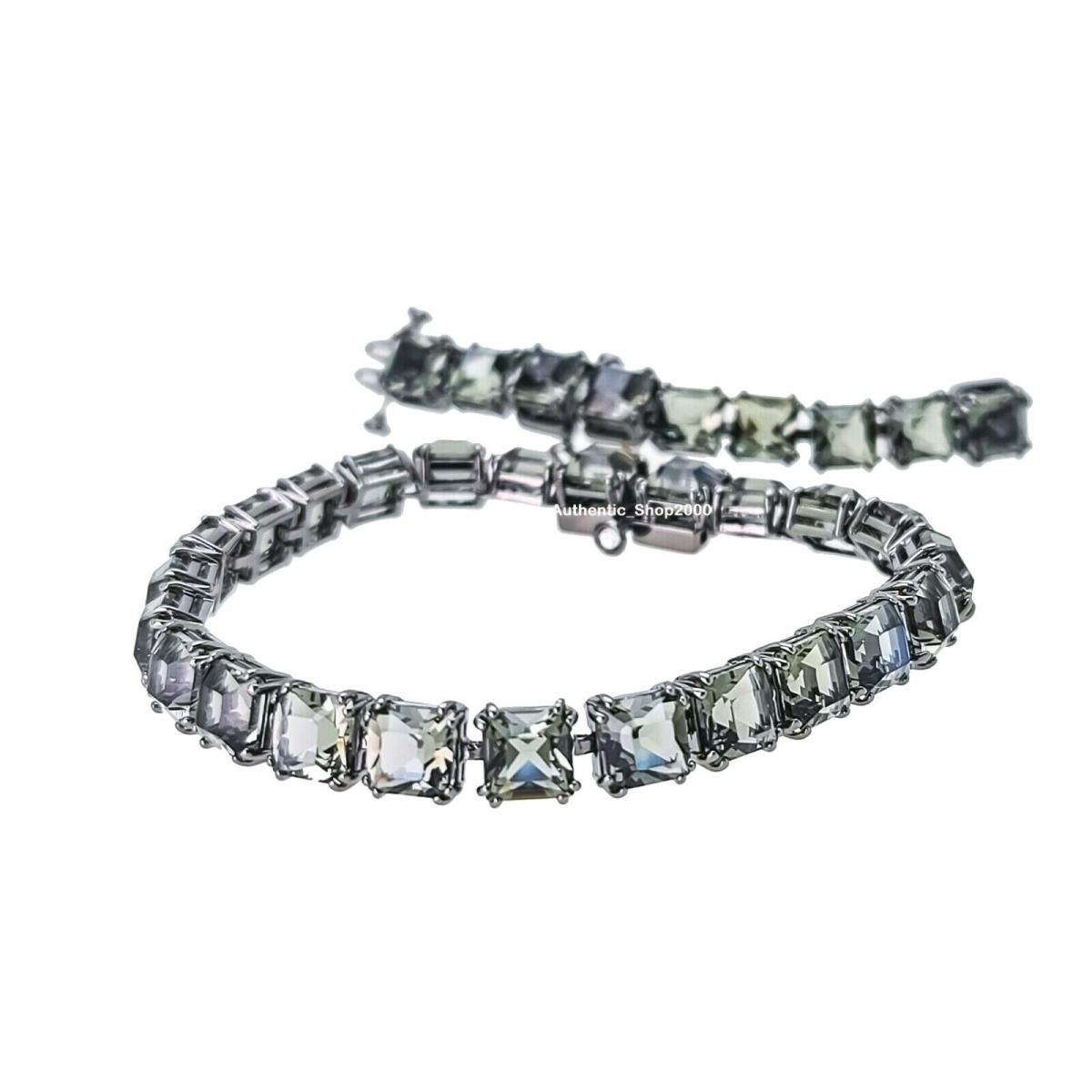 Swarovski Gray Square Cut Crystal Millenia Bracelet 5615656