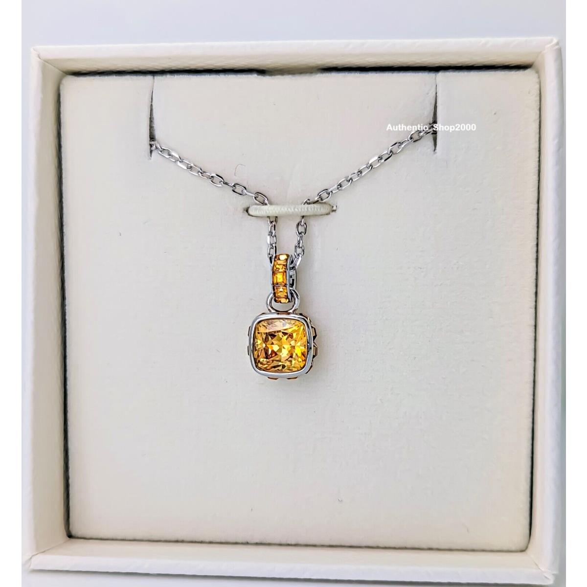 w Box Swarovski Yellow November Birthstone Jewelry Pendant Necklace 5651792