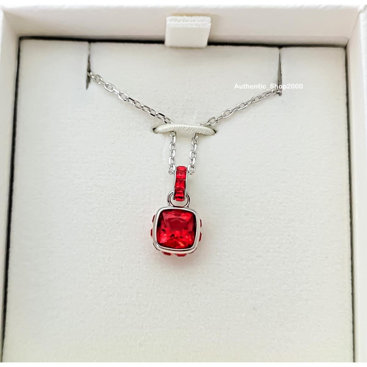 w Box Swarovski Red Crystal July Birthstone Pendant Jewelry Necklace 5652043