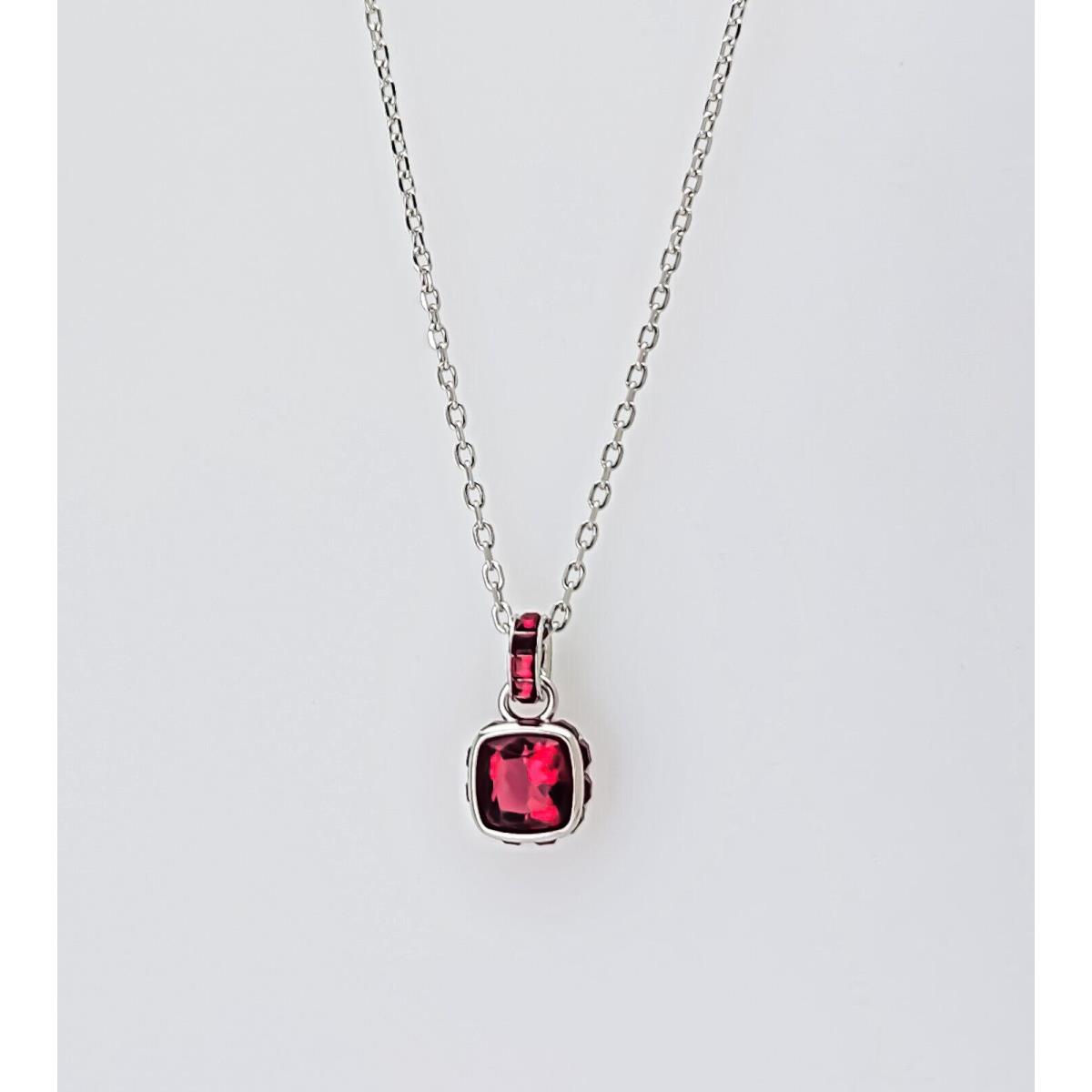 w Box Swarovski Red Crystal January Birthstone Pendant Necklace 5651709