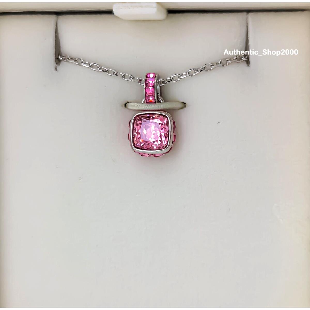 w Box Swarovski Pink Crystal October Birthstone Pendant Necklace 5651791