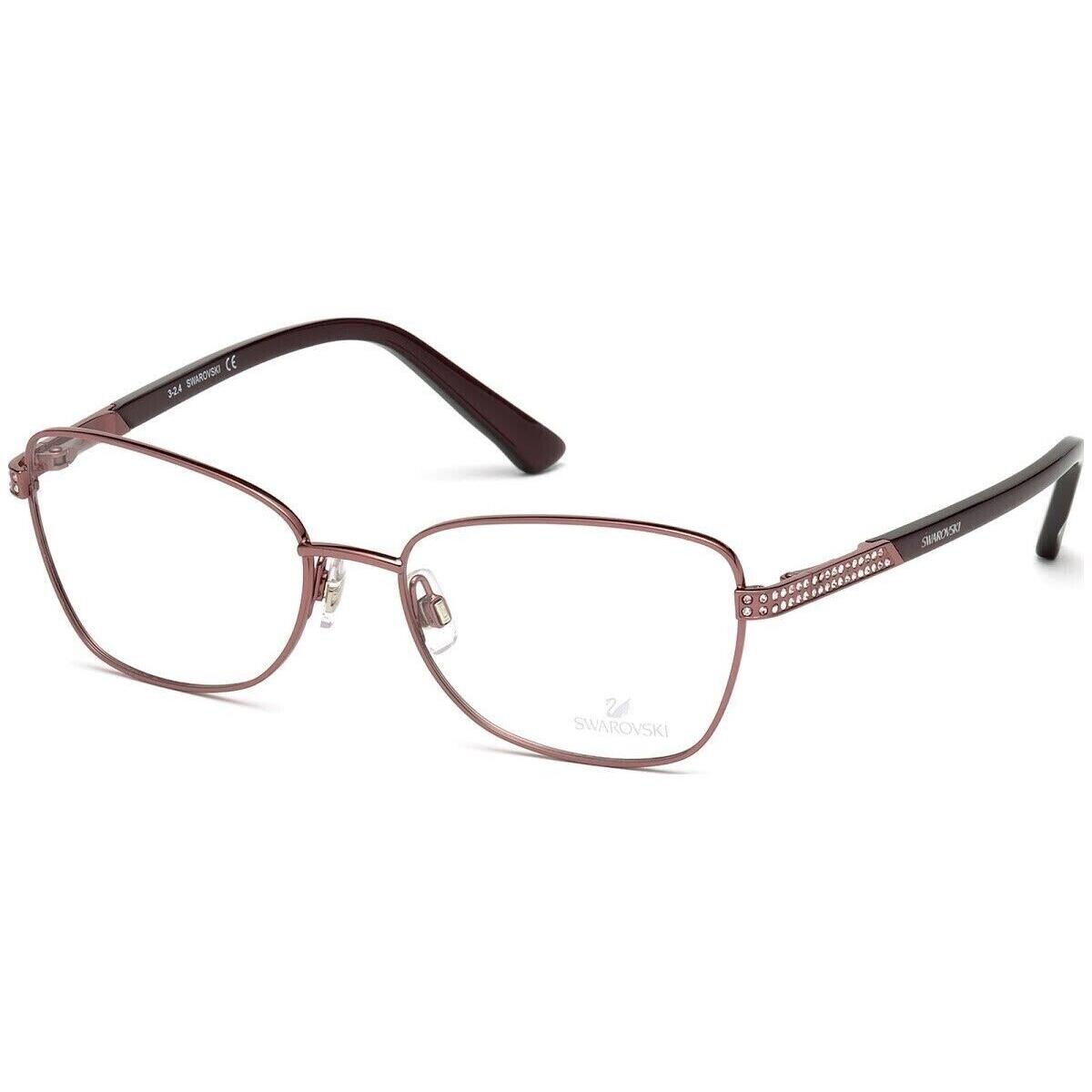 Swarovski Fever SW 5150 066 Rose Gold Metal Butterfly Style Eyeglasses 53-16-135