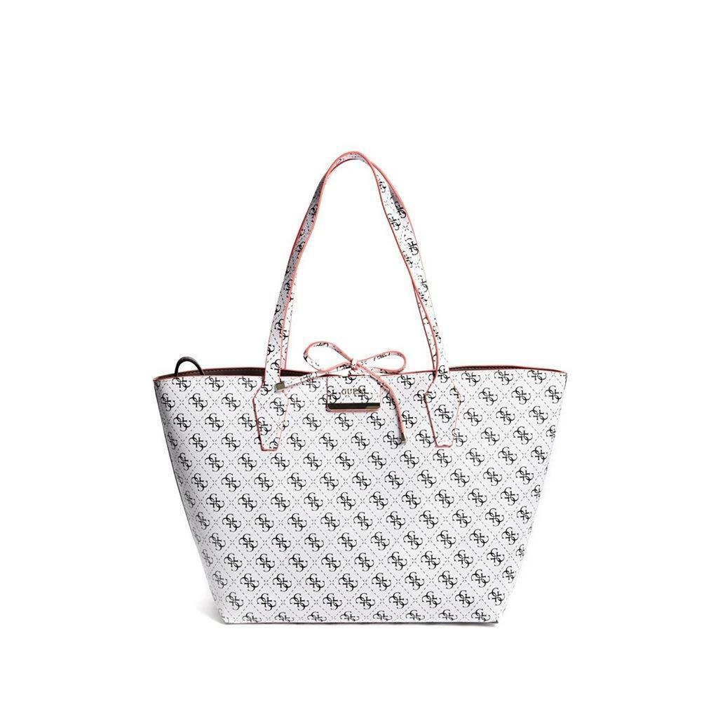 Guess Bobbi Inside Out Reversible Tote Quattro G Leather