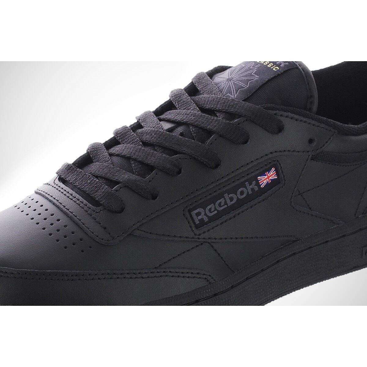 Reebok Classic Club C 85 Black Charcoal Mens Casual Shoes AR0454 Sizes 7.5-13