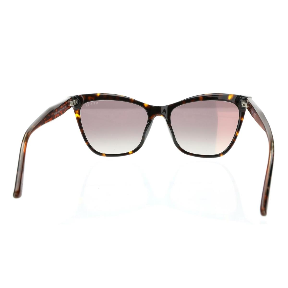 Guess 255268 Womens Gu7520 Square Sunglasses Dark Havana/brown