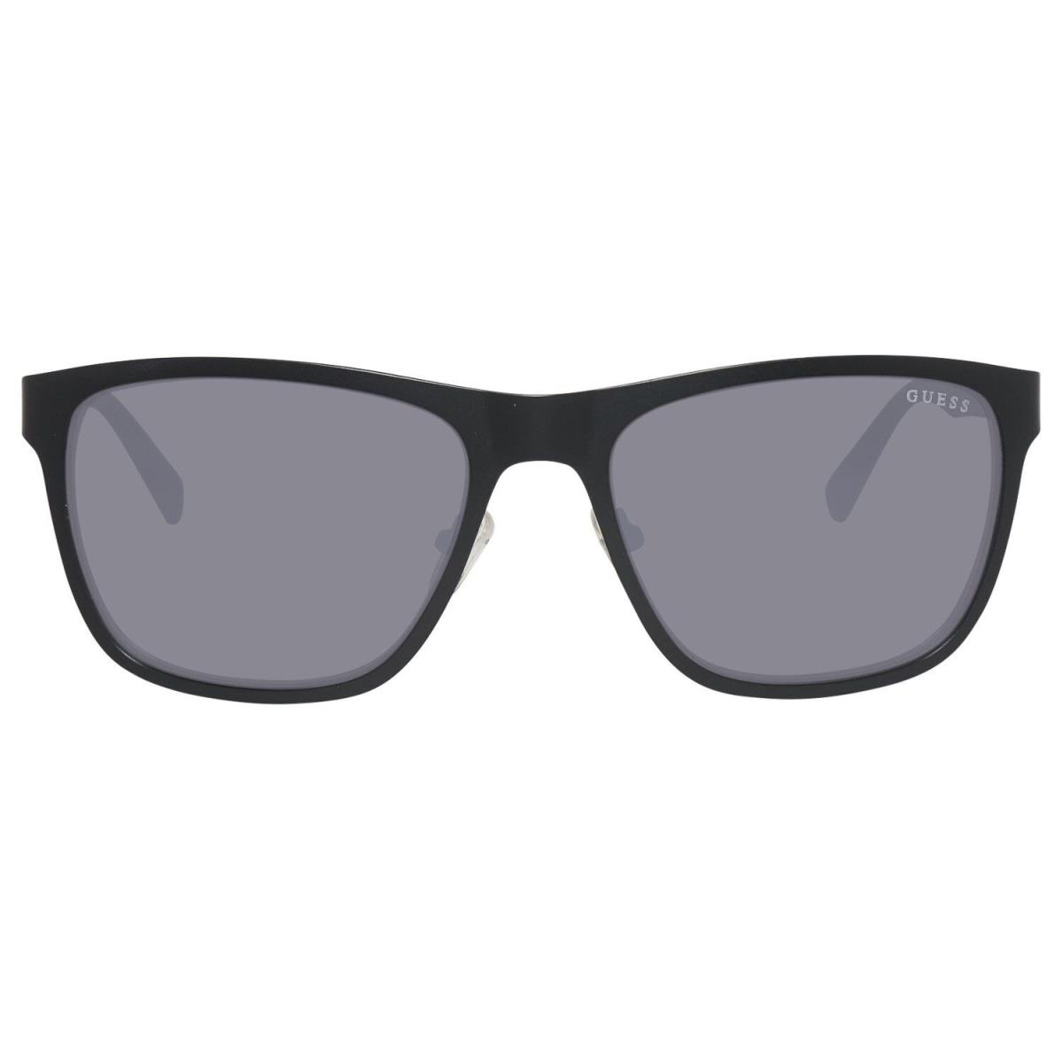 Guess GU6891 Sunglasses - Matte Black Frame Smoke Mirror Lenses 57 mm Lens Dia