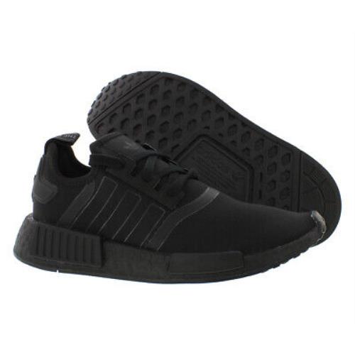 Adidas NMD_R1 GS Boys Shoes - Black/Black, Main: Black