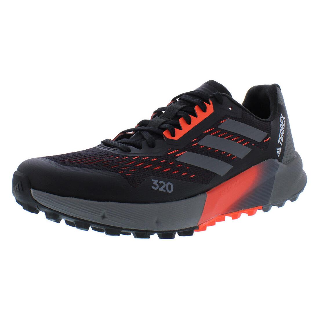 Adidas Terrex Agravic Flow 2 Mens Shoes - Core Black/Solar Red/Grey, Main: Black