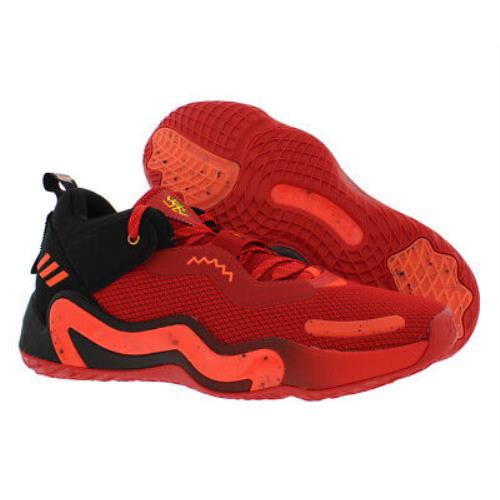 Adidas D.o.n Issue 3 Unisex Shoes - Scarlet/Core Black/Solar Red, Main: Red