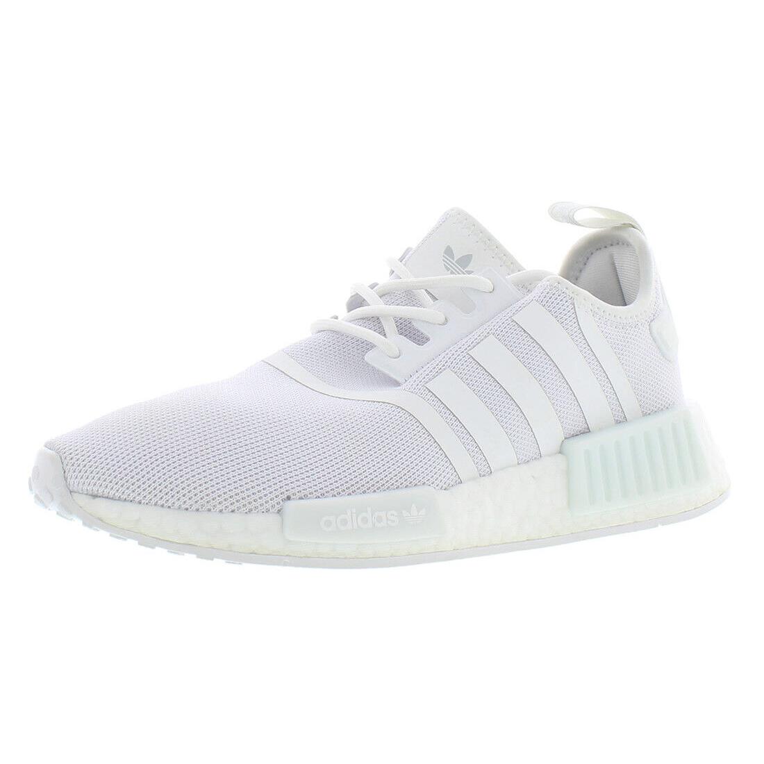 Adidas NMD_R1 Prime Blue Womens Shoes - Cloud White/Cloud White/Silver Metallic, Main: White