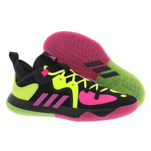 Adidas Harden Stepback 2 Unisex Shoes - Black/Shock Pink/Team Solar Yellow, Main: Multi-colored