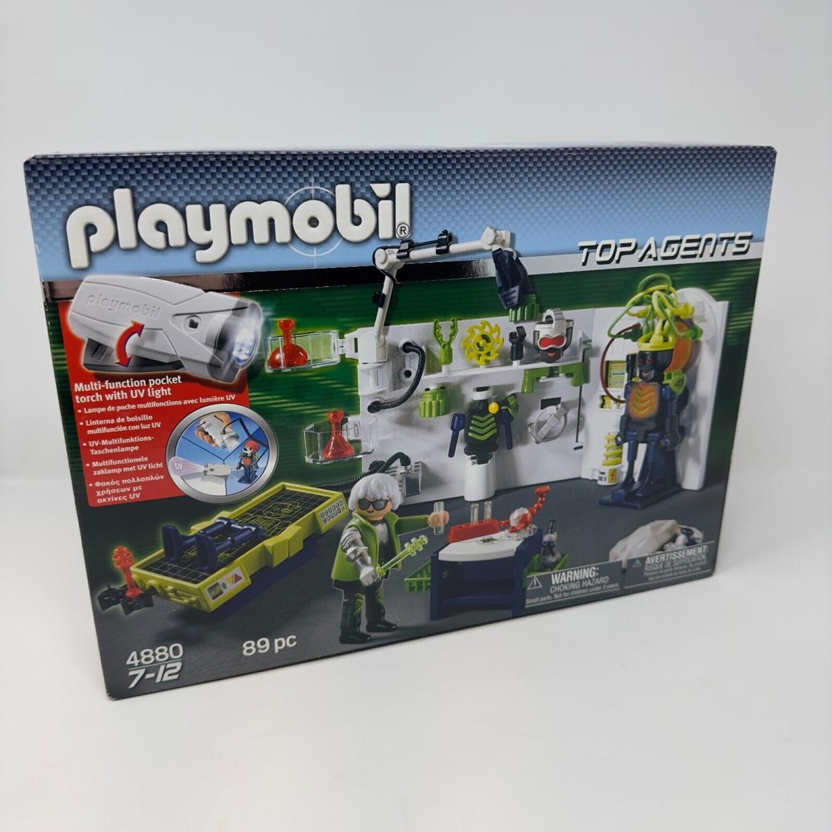 Playmobil 4880 Top Agents Robo-gangster Laboratory Lab Android