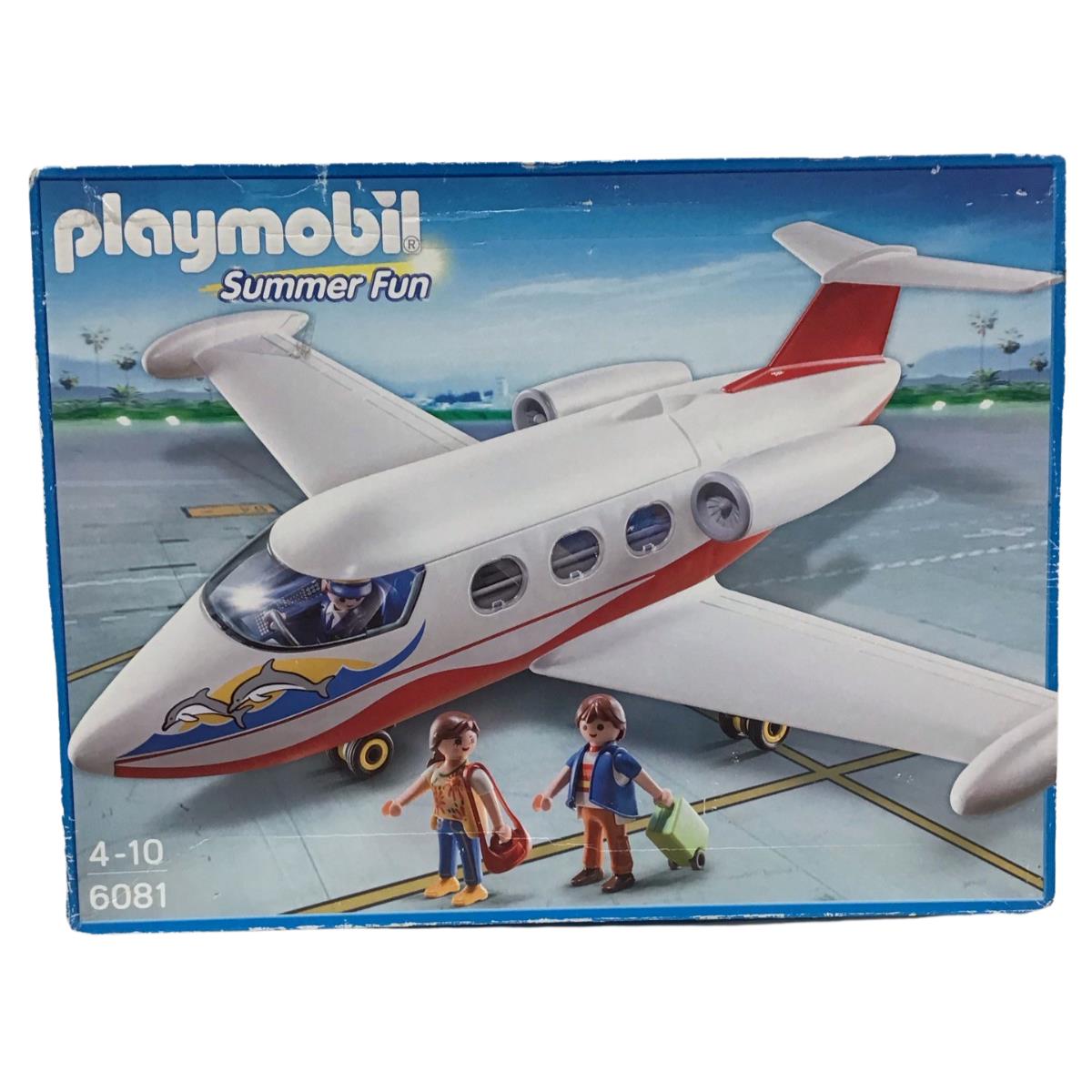 Playmobil Summer Fun 6081 Jet Plane Pilot Tourists Airplane