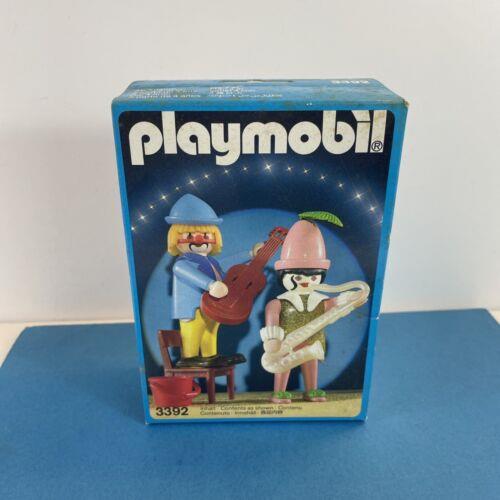 Playmobil 3392 Clowns W Musical Instruments Box From 1987 Rare