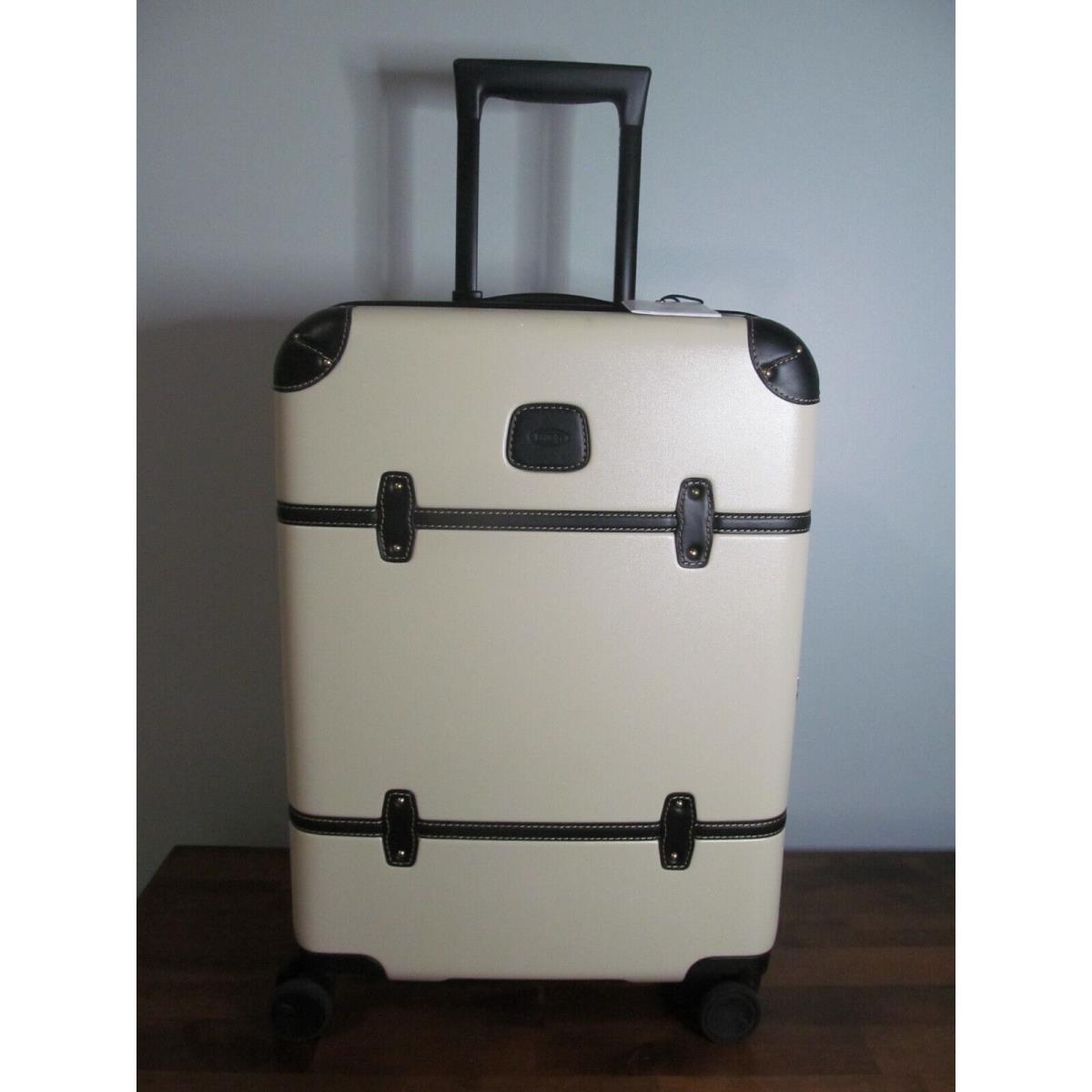 Bric`s Bric`s-milano Italy Luggage-bellagio Cream/black Carry On Spinner Tsa Lock-nwt