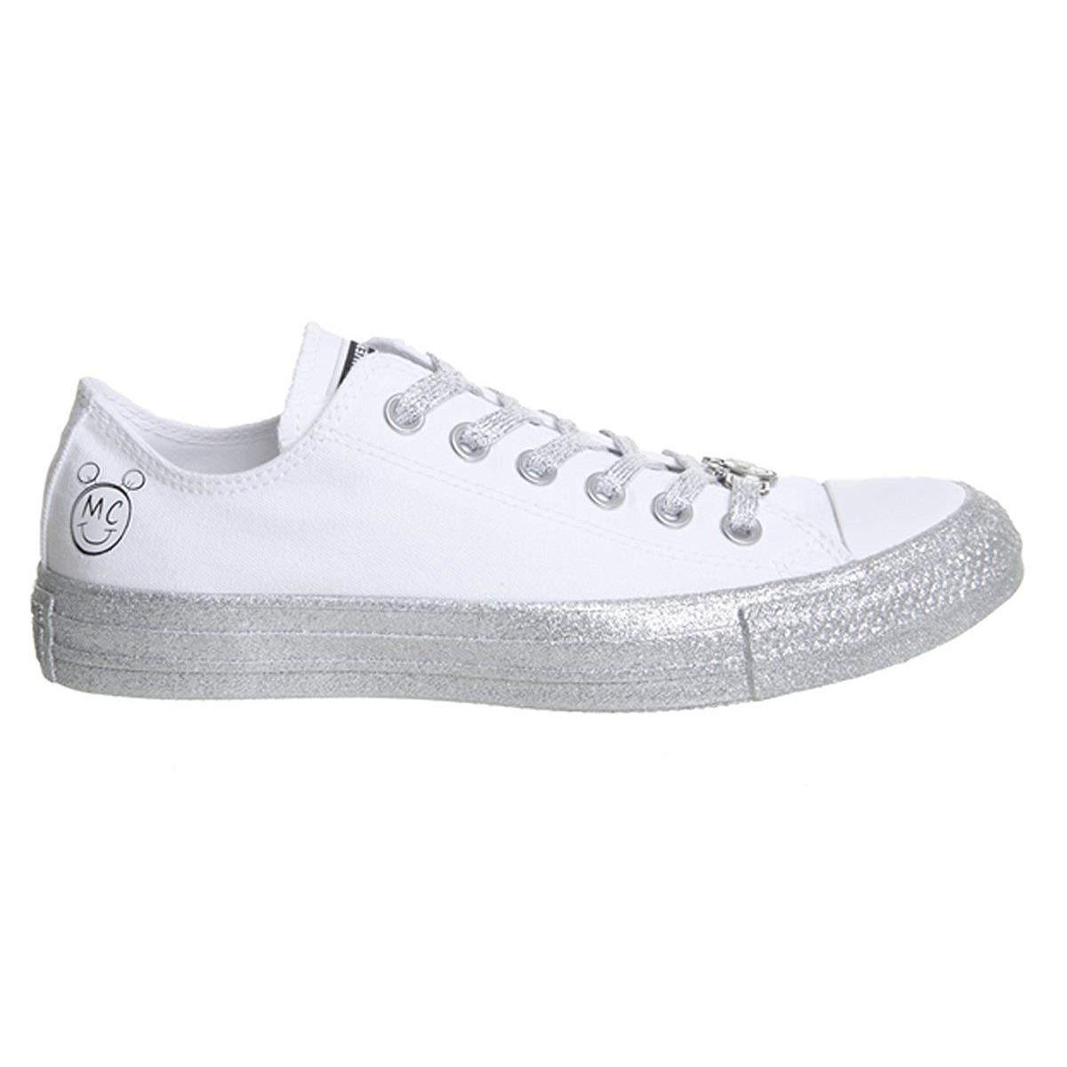 Women`s Converse X Miley Cyrus CT All Star OX 162238C Mult Size White/pure Plat