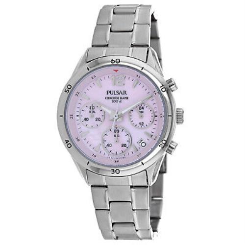 Pulsar Women`s Classic Pink Dial Watch - PT3089