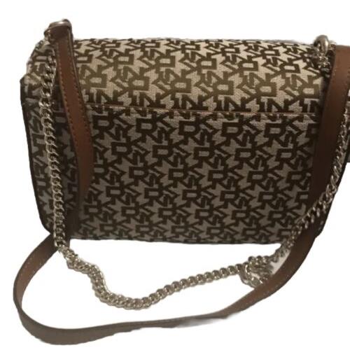 Dkny Brown Monogram Crossbody Purse