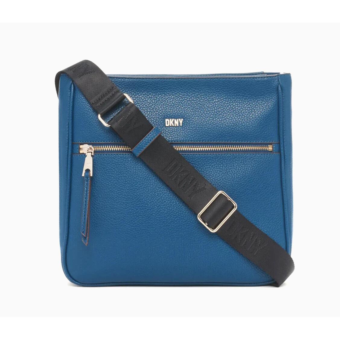 Dkny Maxine Messenger Leather Light Midnight Blue