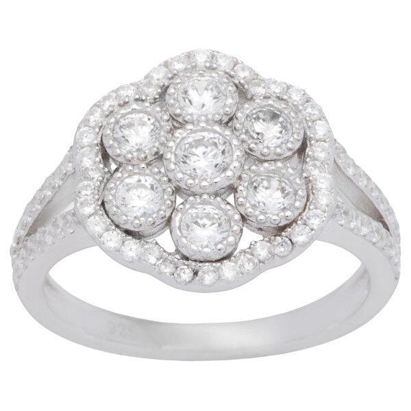 Tiffany & Co. Sterling Silver Cubic Zirconia Vintage-inspired Ring