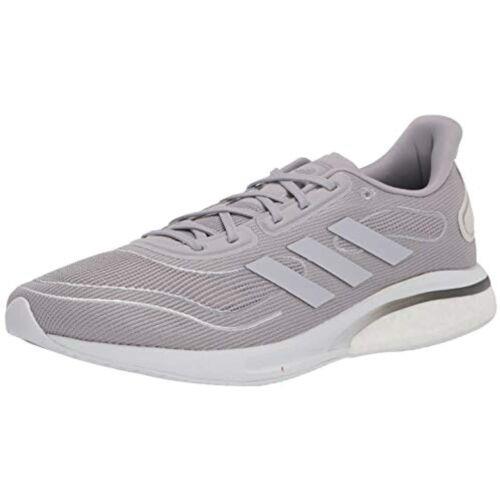 Adidas Supernova Glory Grey / Silver Running Sneakers- FV6018 Women`s 5.5 - Gray