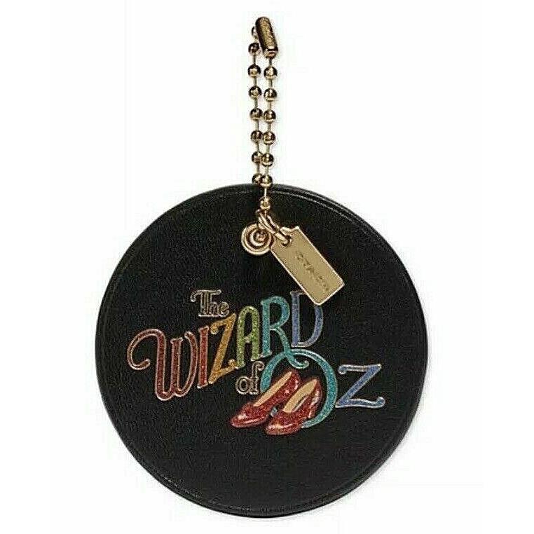 Coach Wizard of Oz Leather Hangtag Black/gold