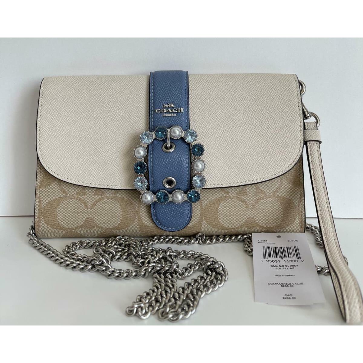 Coach Gemma Clutch Colorblock Signature Canvas Crossbody Wallet