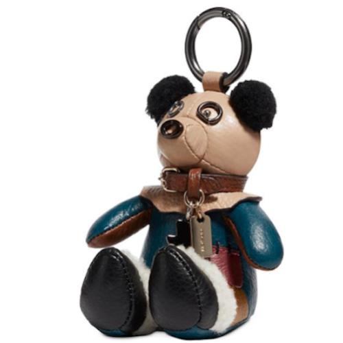 Coach Leather Scarecrow Bear Wizard of Oz Charm Multi/dark Gunmetal