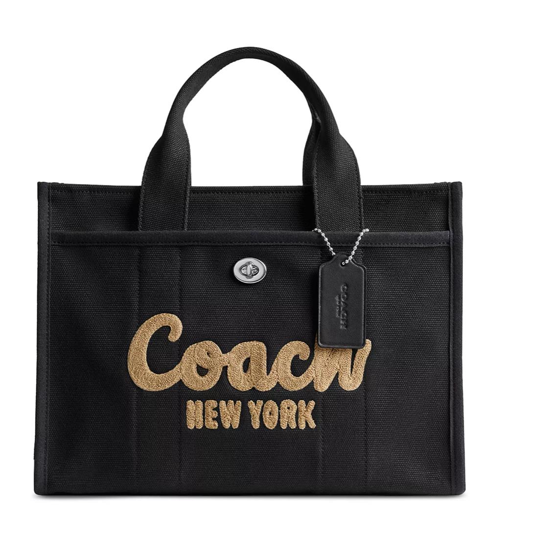 Coach Cargo Silver/black Medium CP158 Tote