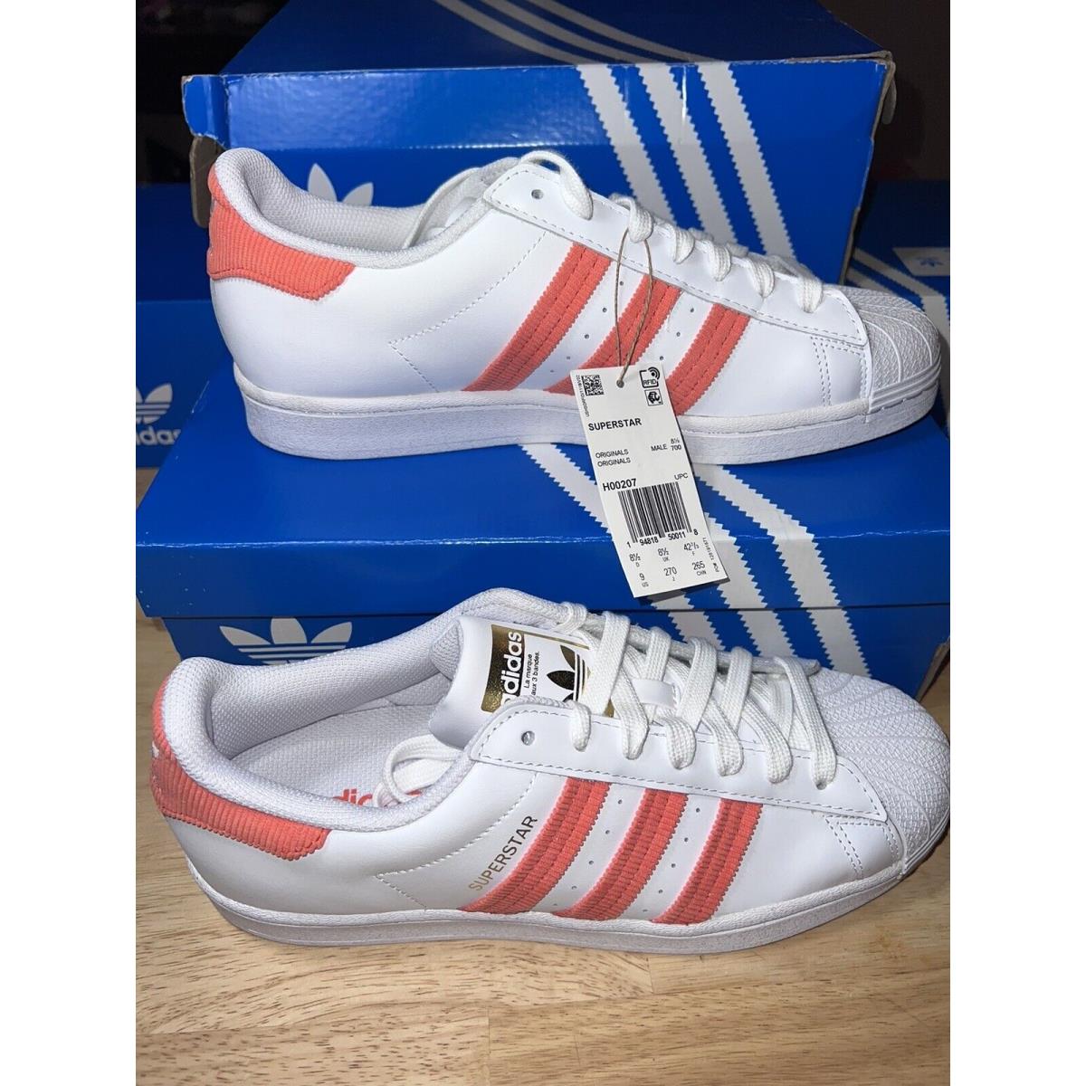 Adidas Superstar Men`s Shoes True Orange-cloud White-gold Metallic H00207